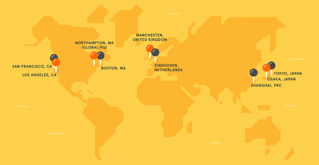Map of DDM locations